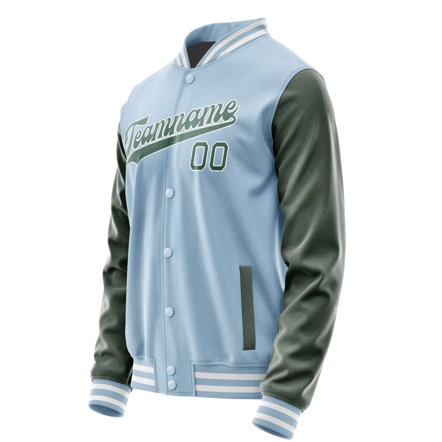 Custom Light Blue Blue Green Jacket sold by Tailorly product image thumbnail 2