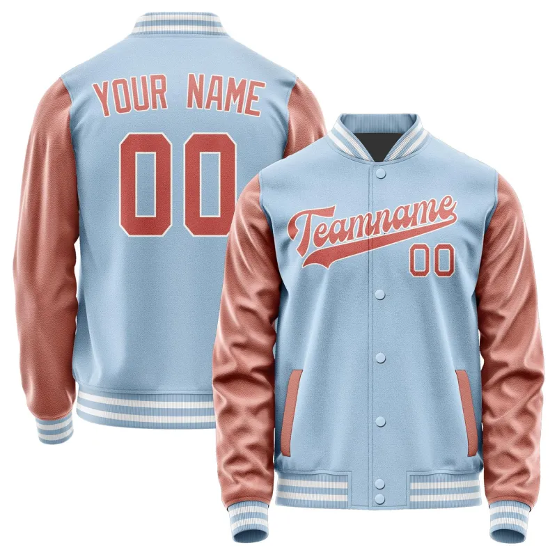 Custom Light Blue Copper Rose Jacket sold by Tailorly