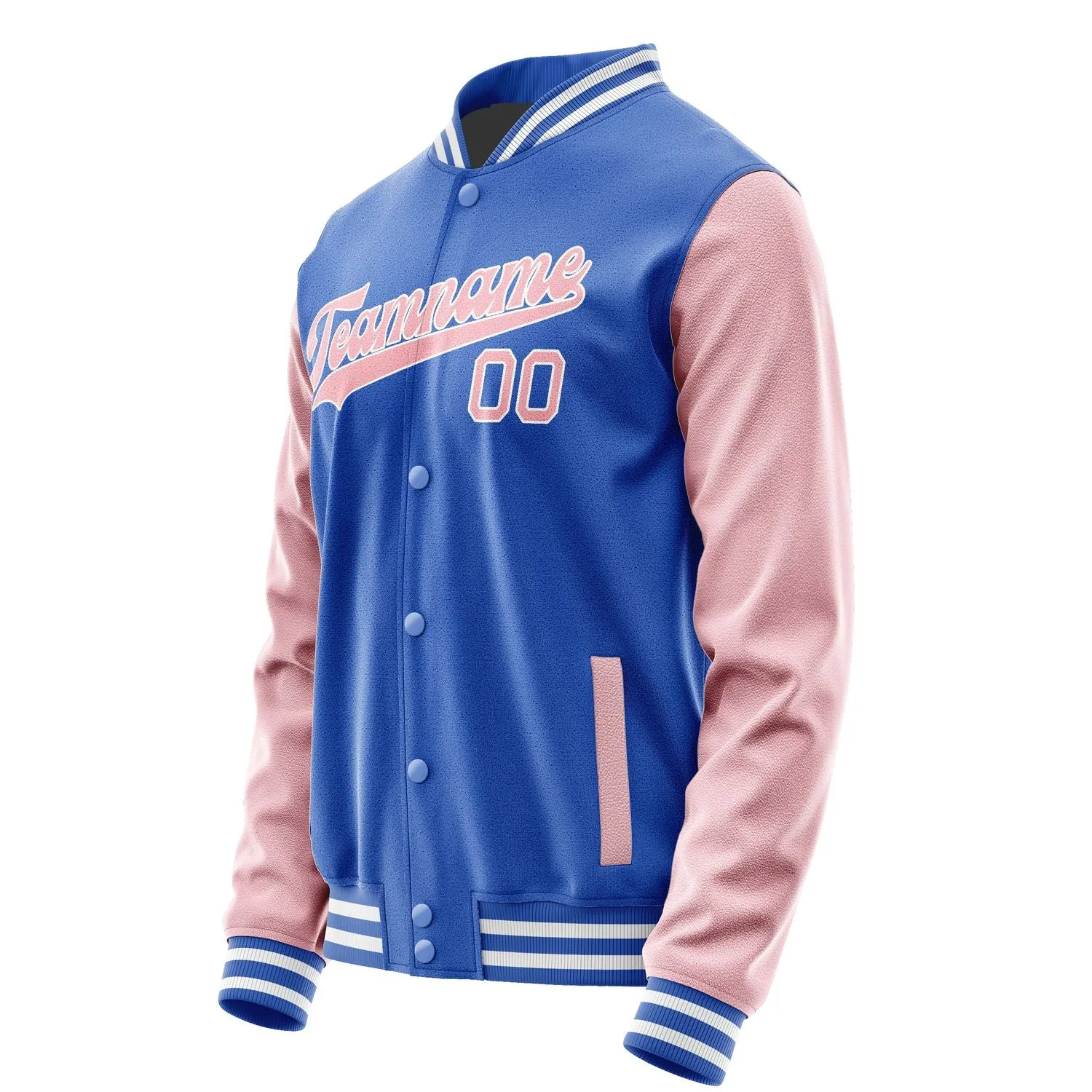 Custom Sky Blue Light Pink Jacket sold by Tailorly product image thumbnail 2