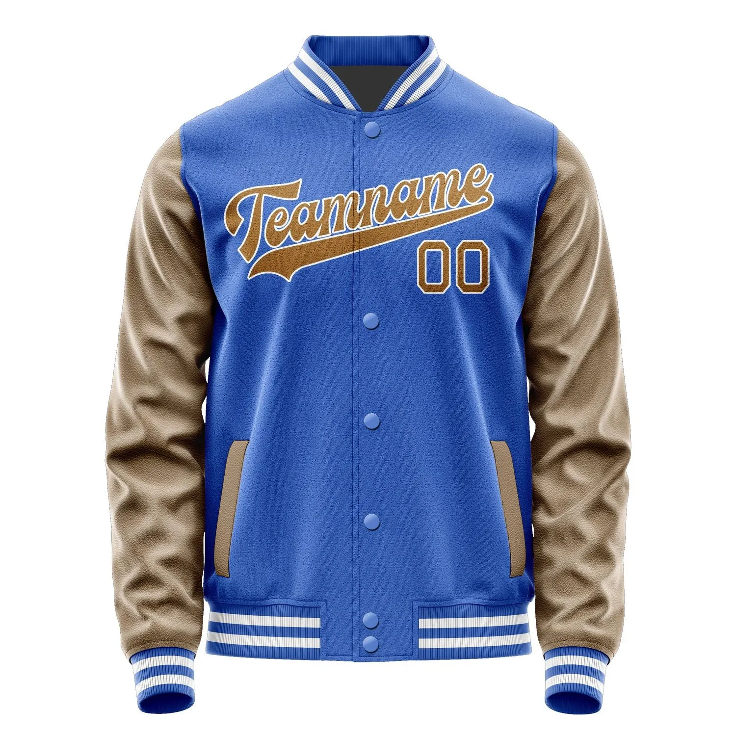 Custom Sky Blue Khaki Jacket sold by Tailorly product image thumbnail 4