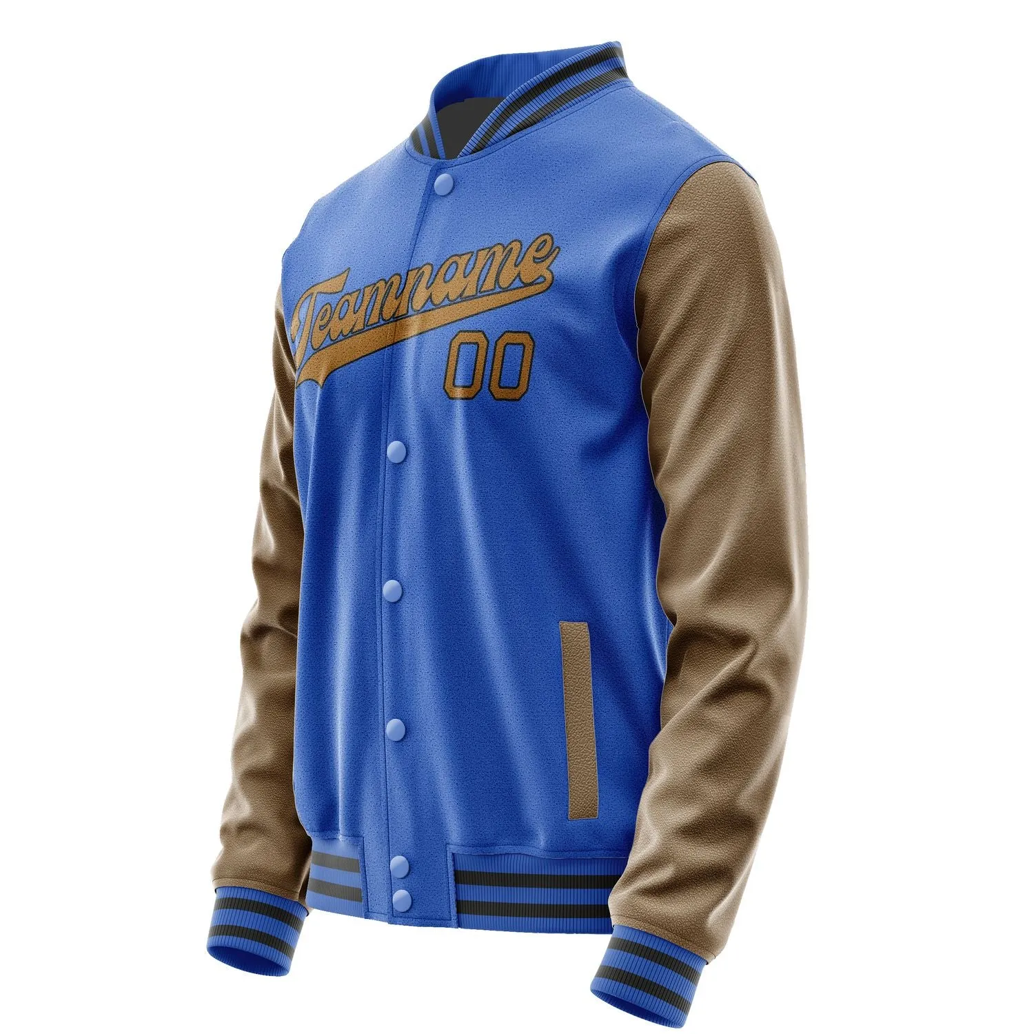 Custom Sky Blue Khaki Jacket sold by Tailorly product image thumbnail 2