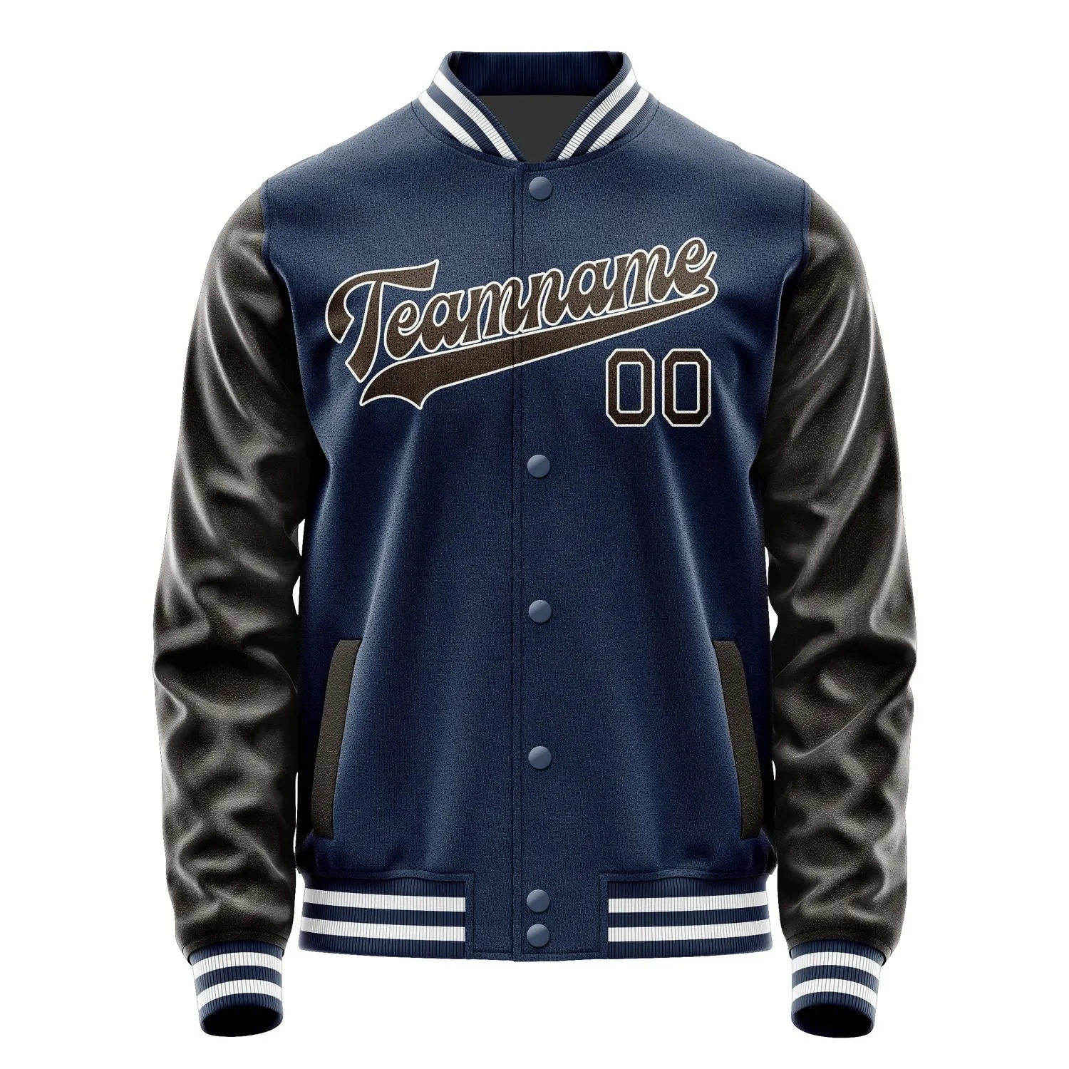 Custom Blue Brown Jacket sold by Tailorly product image thumbnail 4