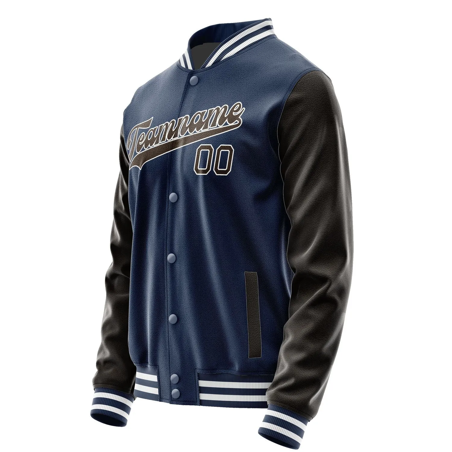 Custom Blue Brown Jacket sold by Tailorly product image thumbnail 2