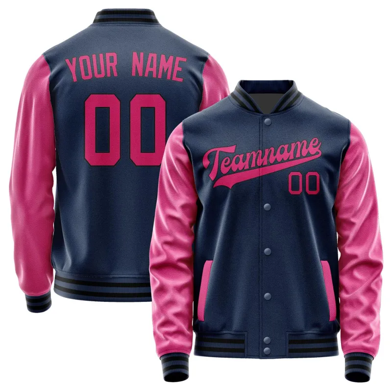Custom Blue Pink Jacket sold by Tailorly