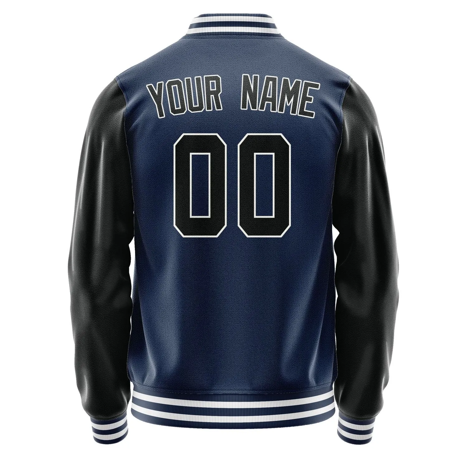 Custom Blue Black Jacket sold by Tailorly product image thumbnail 3