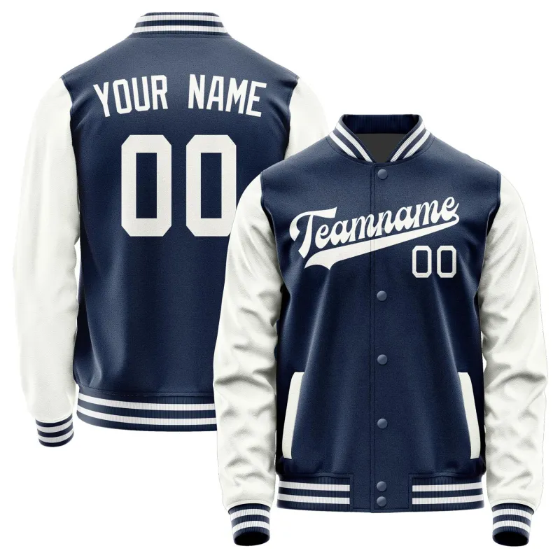 Custom Blue White Jacket sold by Tailorly