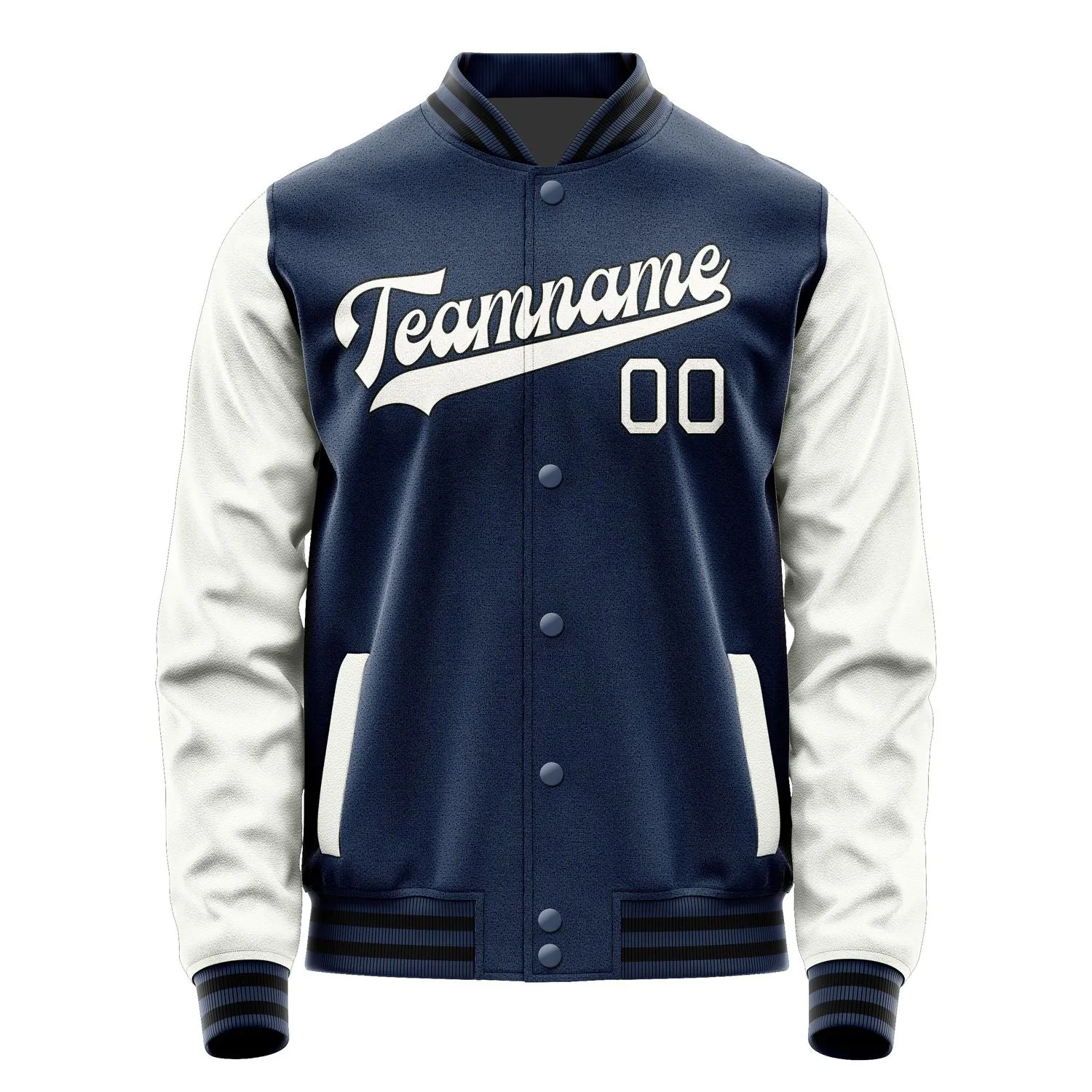 Custom Blue White Jacket sold by Tailorly product image thumbnail 4