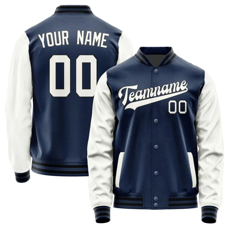 Custom Blue White Jacket sold by Tailorly