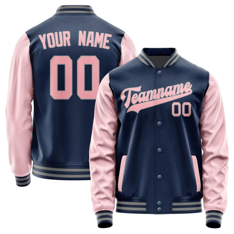 Custom Blue Light Pink Jacket sold by Tailorly