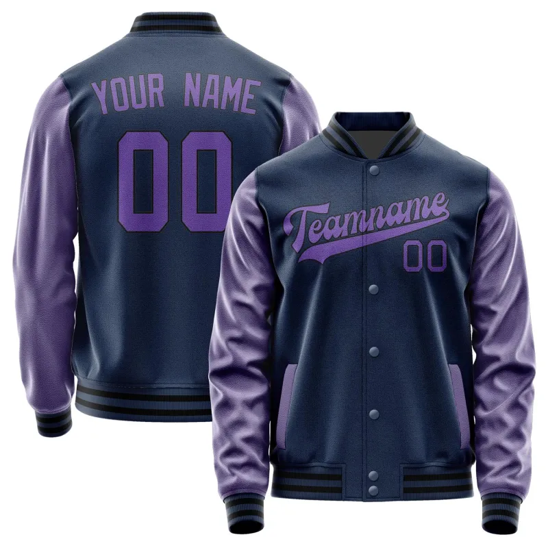 Custom Blue Light Purple Jacket sold by Tailorly