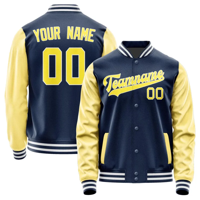 Custom Blue Light Yellow Jacket sold by Tailorly