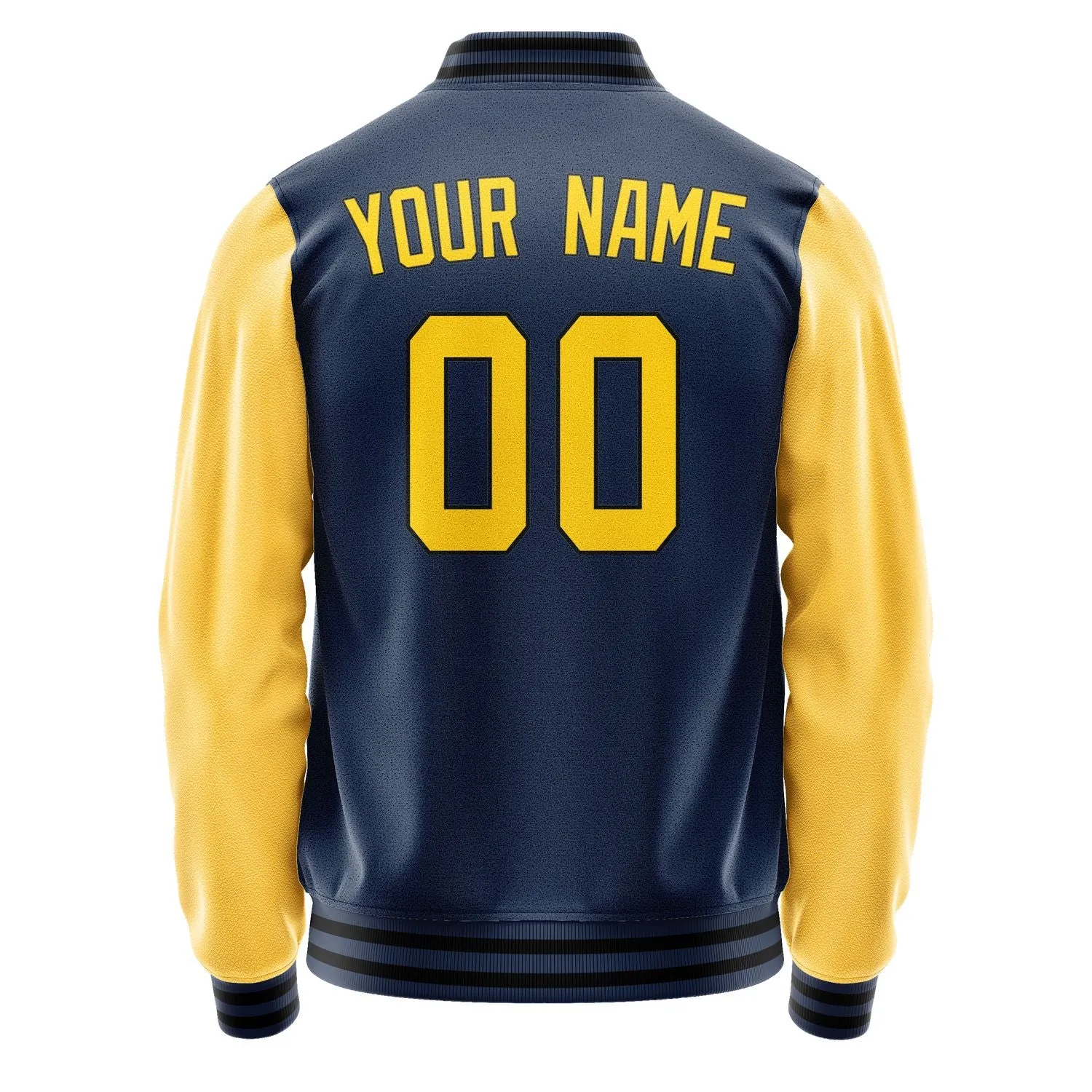 Custom Blue Gold Jacket sold by Tailorly product image thumbnail 3