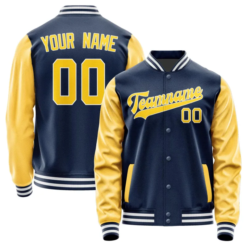 Custom Blue Gold Jacket sold by Tailorly