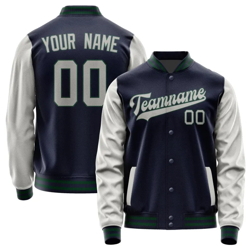 Custom Navy Gray Jacket sold by Tailorly