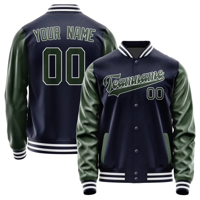 Custom Navy Dark Green Jacket sold by Tailorly