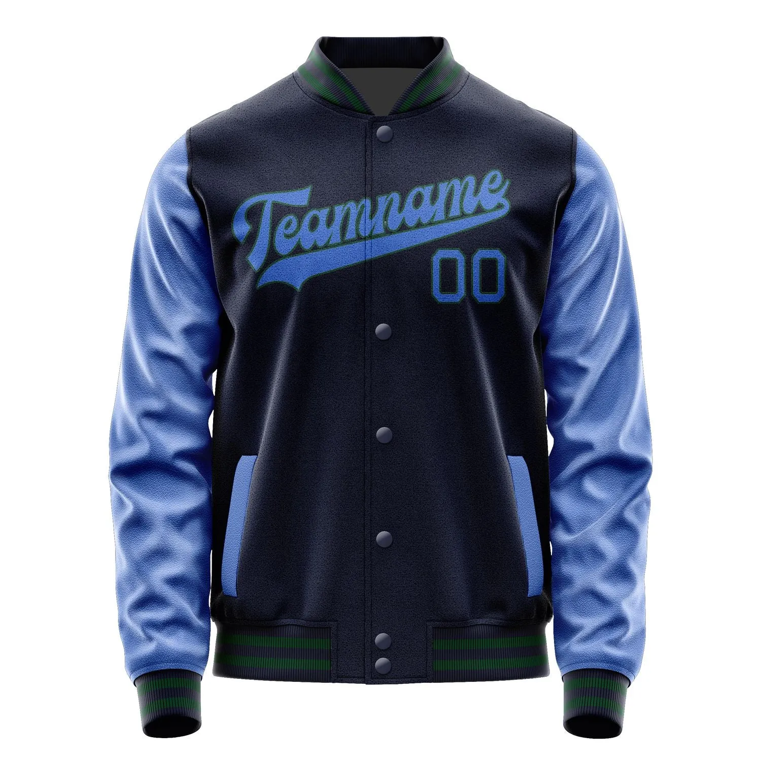 Custom Navy Sky Blue Jacket sold by Tailorly product image thumbnail 4