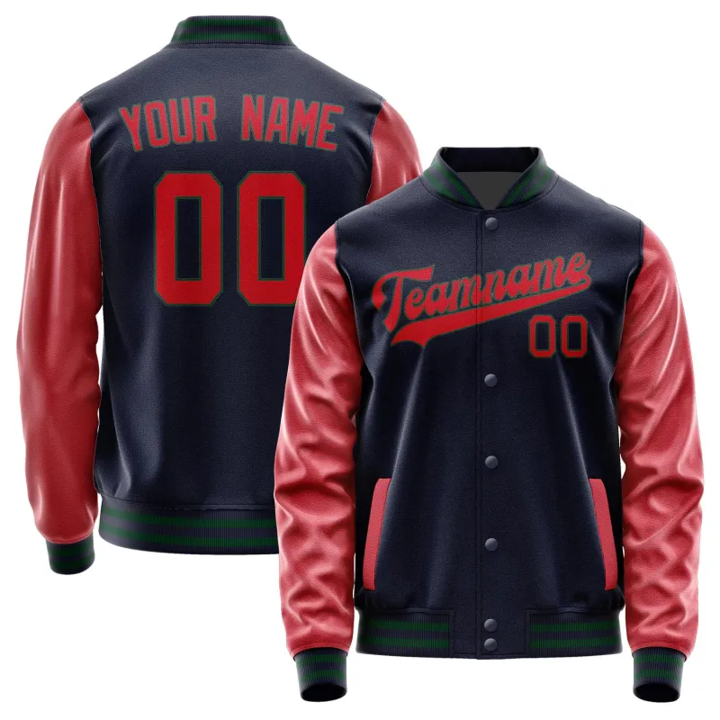 Custom Navy Red Jacket sold by Tailorly