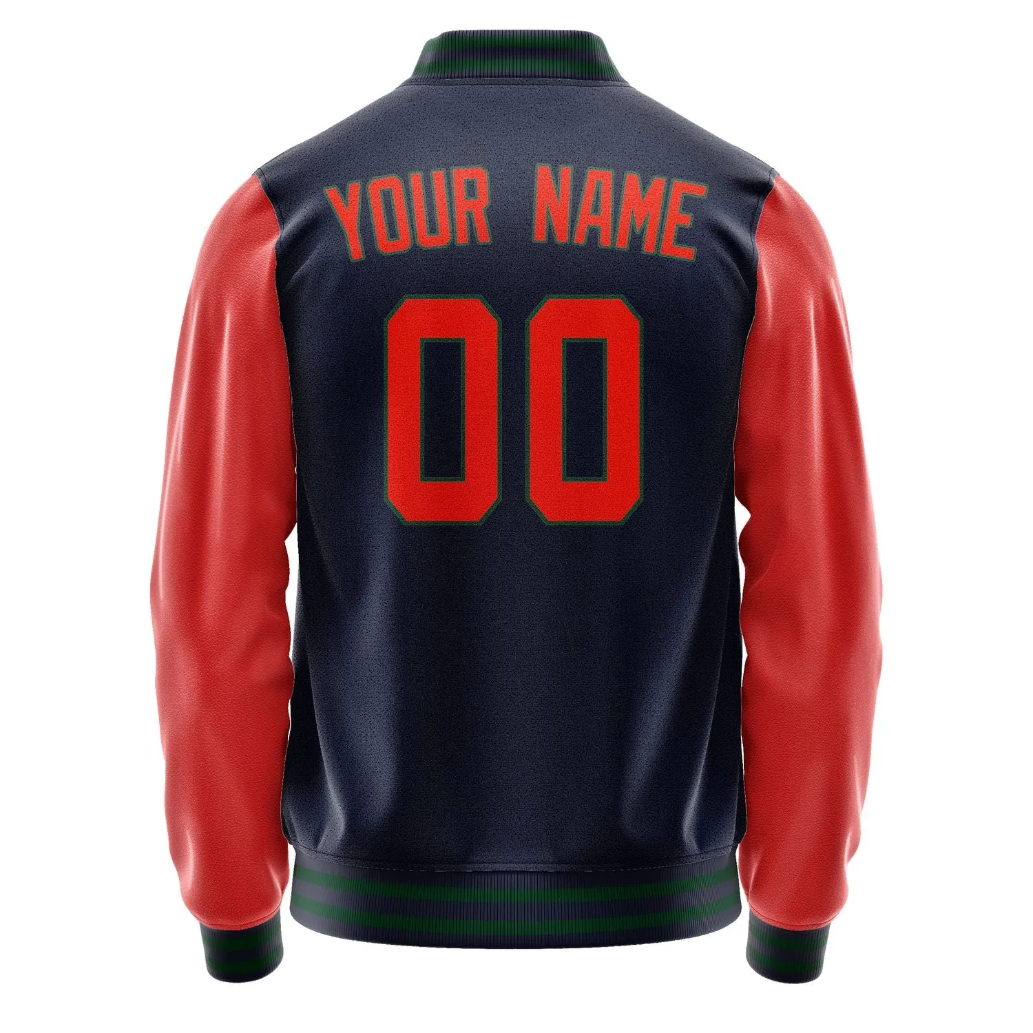 Custom Navy Orange Red Jacket sold by Tailorly product image thumbnail 3