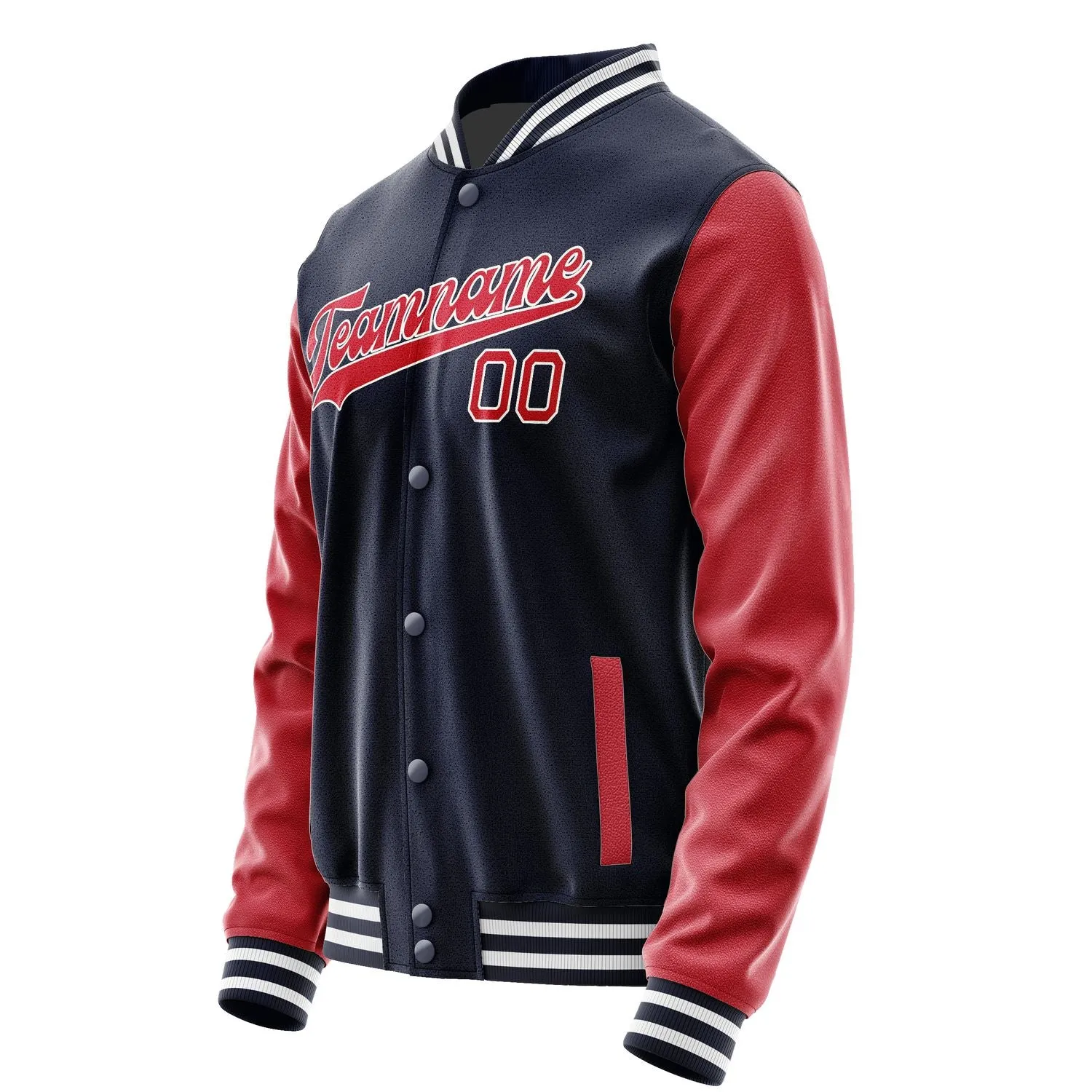 Custom Navy Red Jacket sold by Tailorly product image thumbnail 2