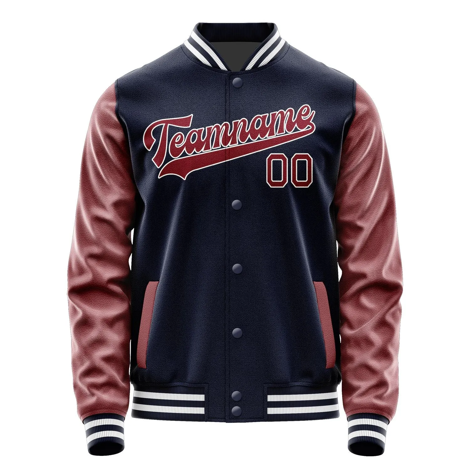 Custom Navy Crimson Red Jacket sold by Tailorly product image thumbnail 4