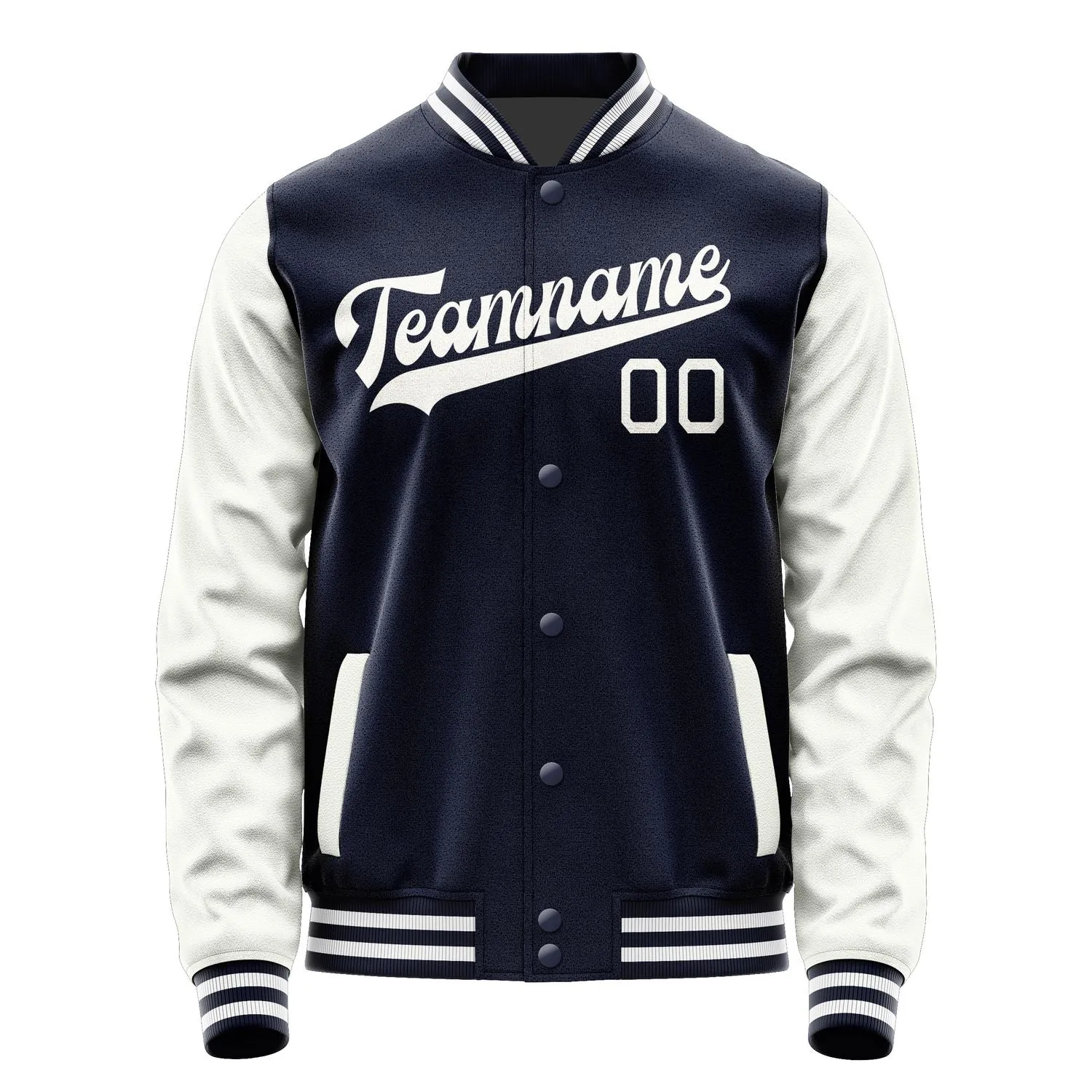 Custom Navy White Jacket sold by Tailorly product image thumbnail 4