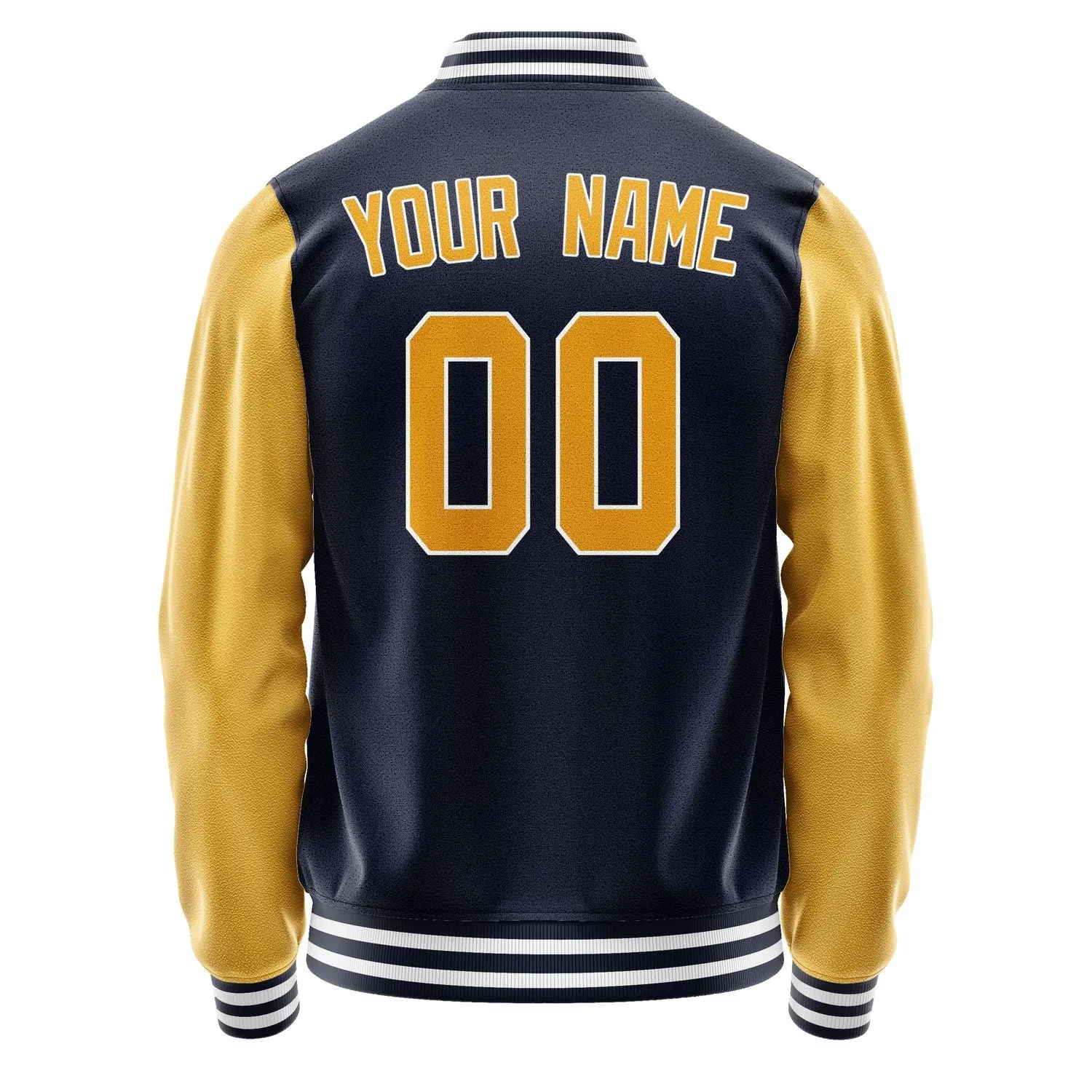 Custom Navy Yellow Jacket sold by Tailorly product image thumbnail 3