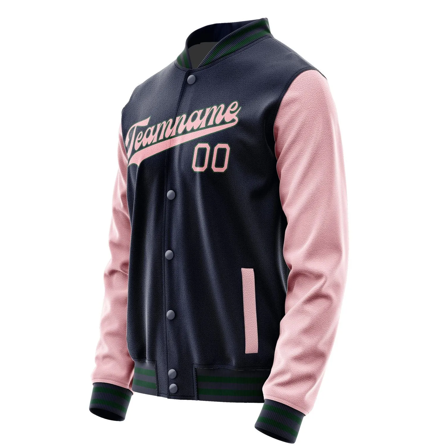 Custom Navy Light Pink Jacket sold by Tailorly product image thumbnail 2