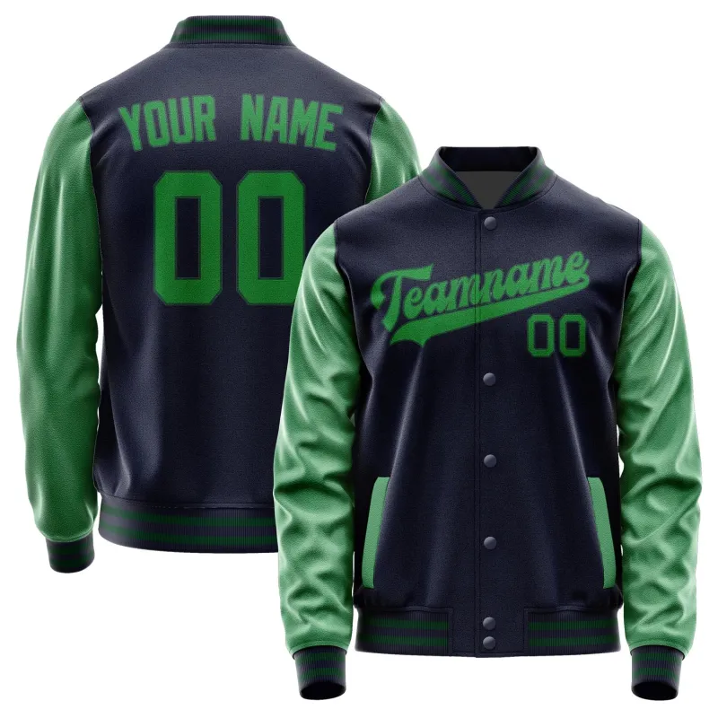 Custom Navy Emerald Green Jacket sold by Tailorly
