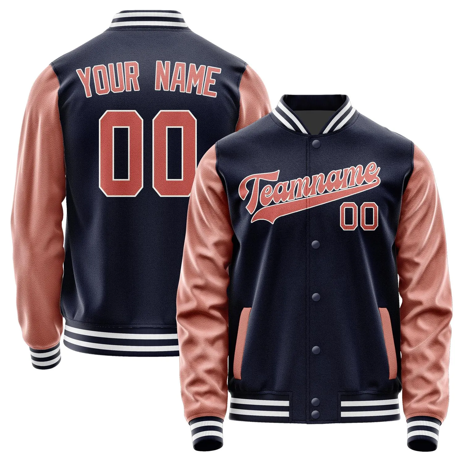 Custom Navy Copper Rose Jacket sold by Tailorly