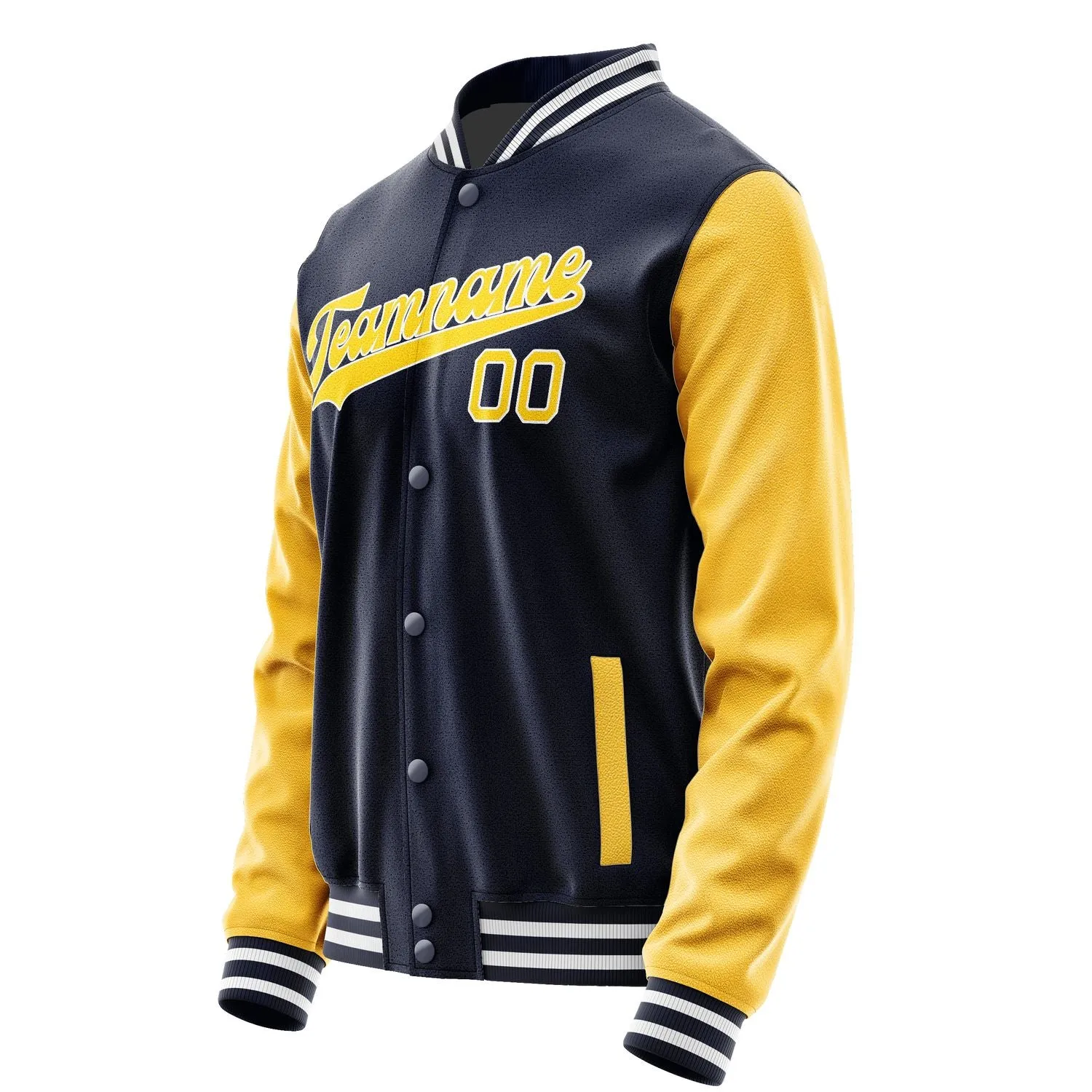 Custom Navy Gold Jacket sold by Tailorly product image thumbnail 2