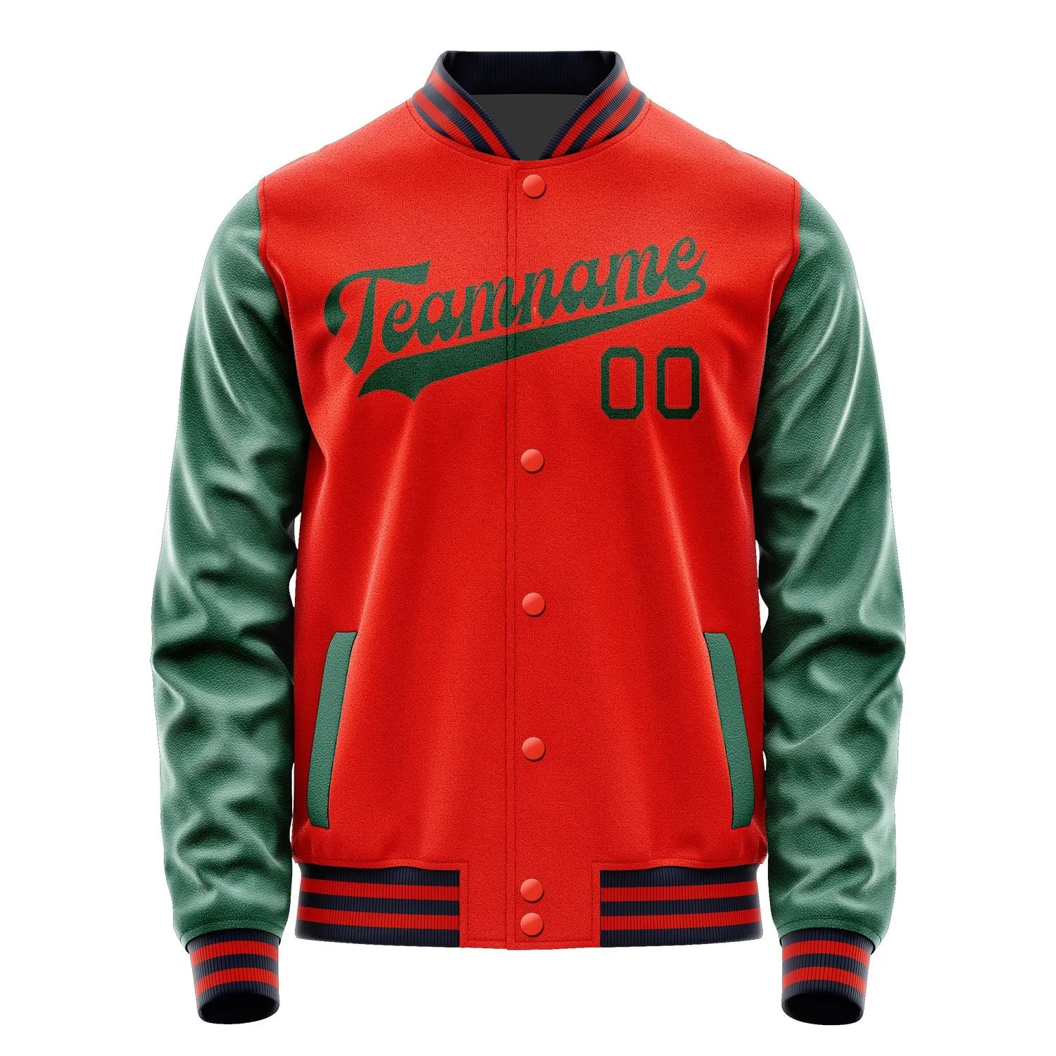 Custom Orange Red Green Jacket sold by Tailorly product image thumbnail 4