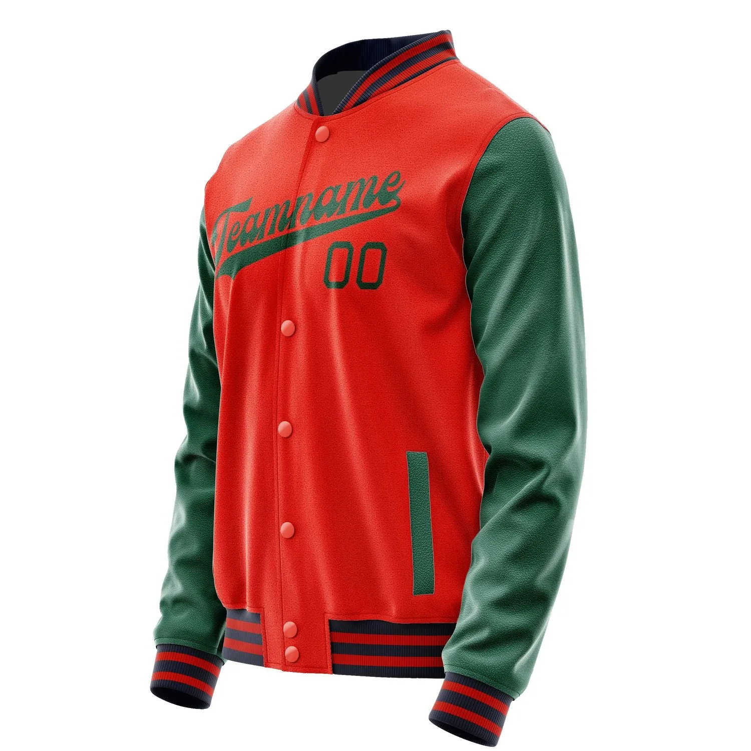 Custom Orange Red Green Jacket sold by Tailorly product image thumbnail 2