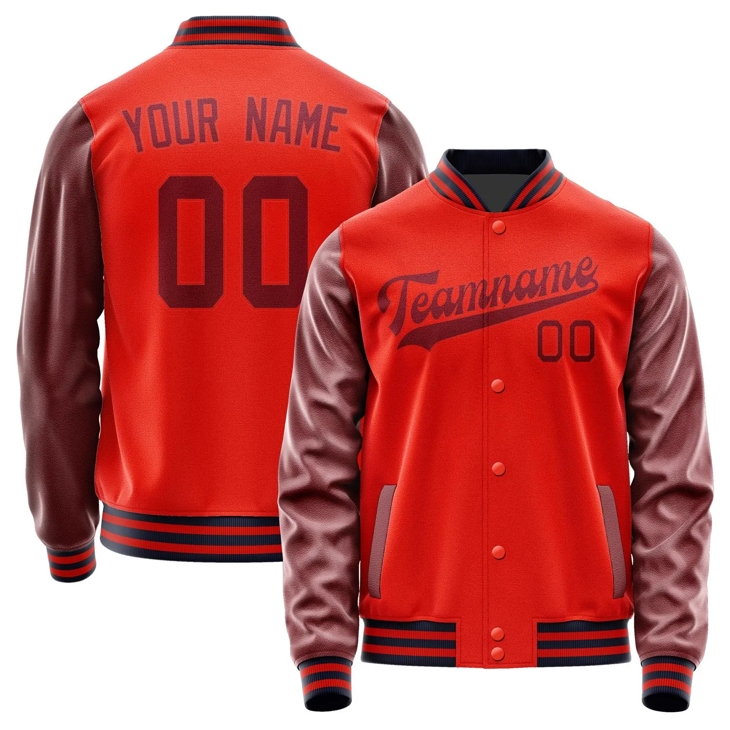 Custom Orange Red Crimson Red Jacket sold by Tailorly