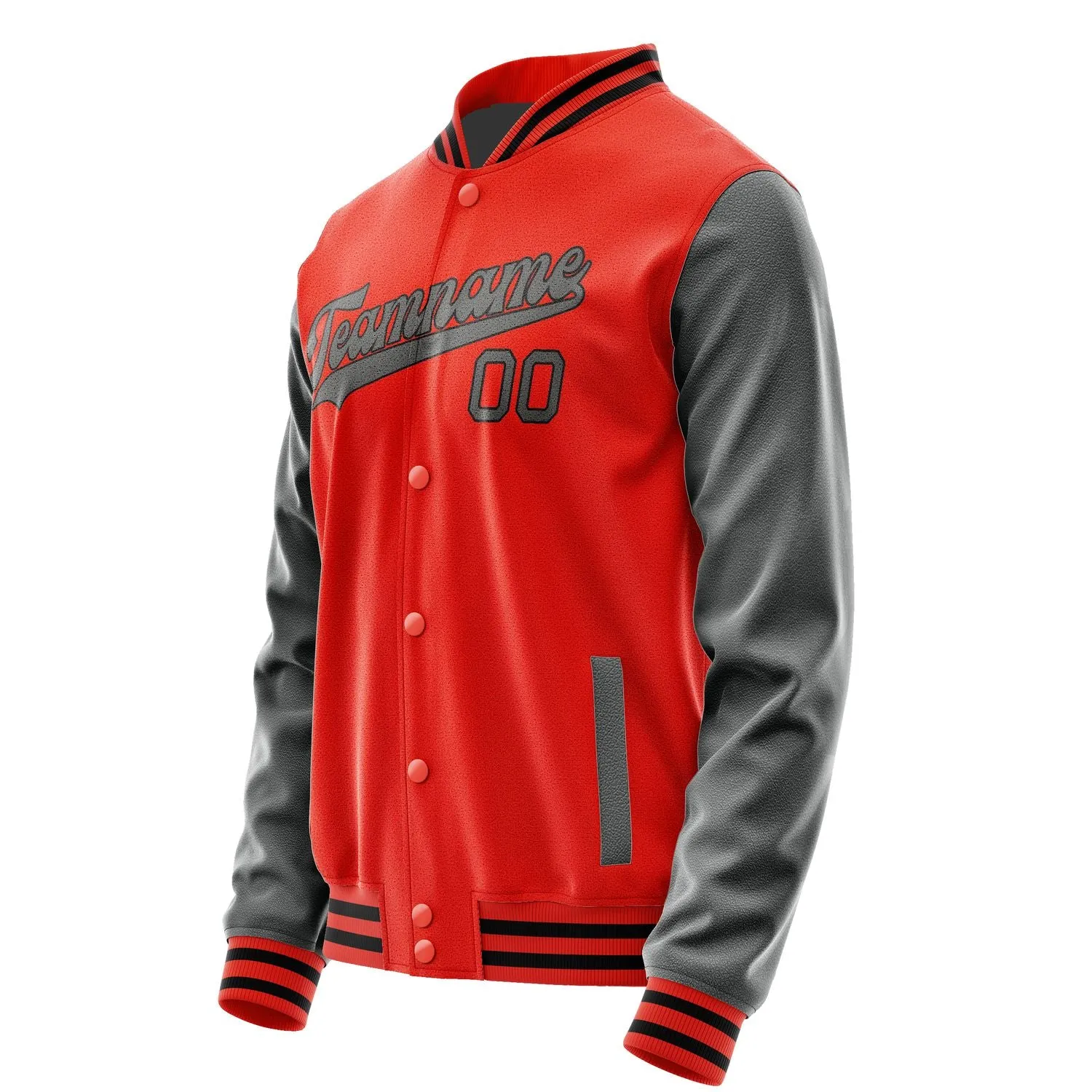 Custom Orange Red Dark Grey Jacket sold by Tailorly product image thumbnail 2