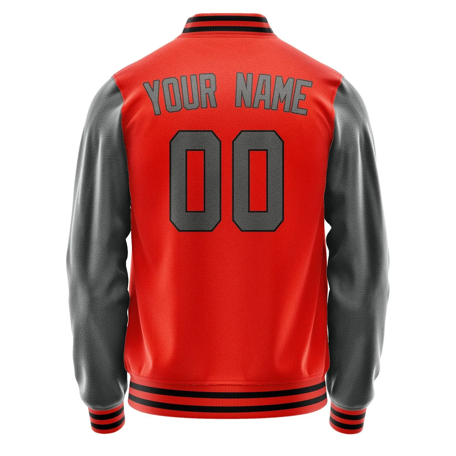 Custom Orange Red Dark Grey Jacket sold by Tailorly product image thumbnail 3