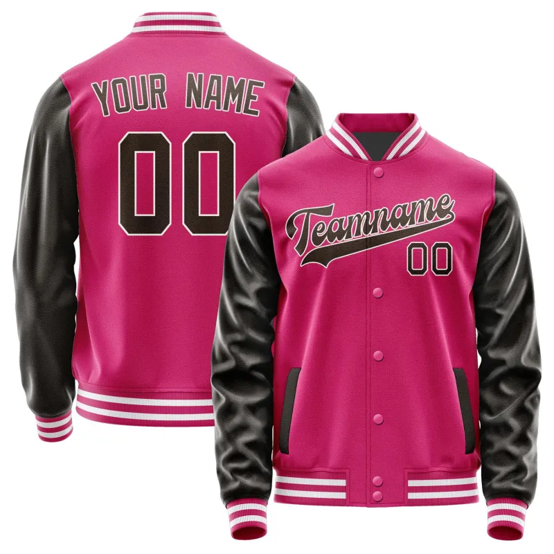 Custom Pink Brown Jacket sold by Tailorly
