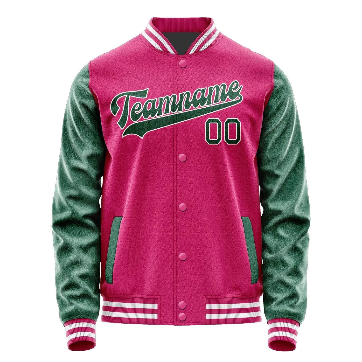 Custom Pink Green Jacket sold by Tailorly product image thumbnail 4