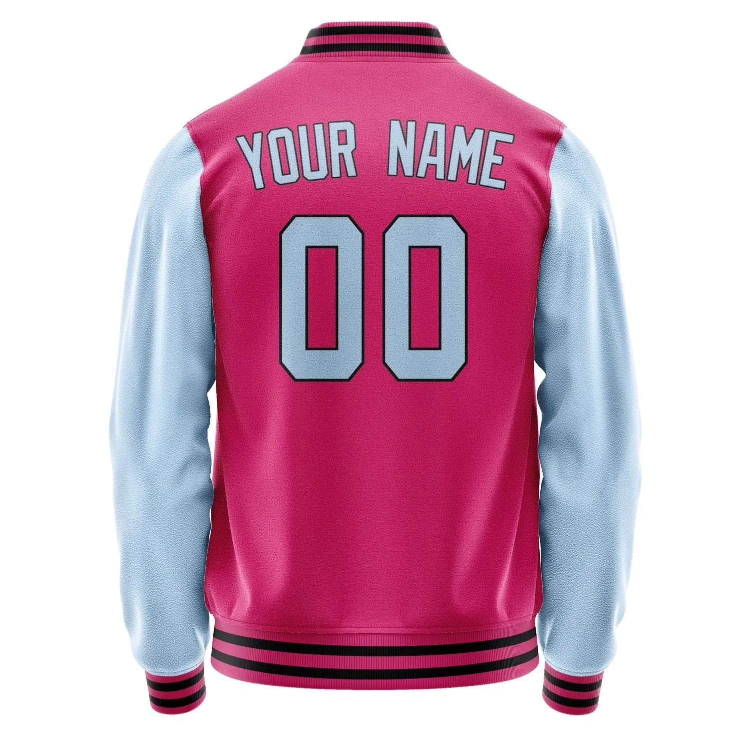 Custom Pink Light Blue Jacket sold by Tailorly product image thumbnail 3
