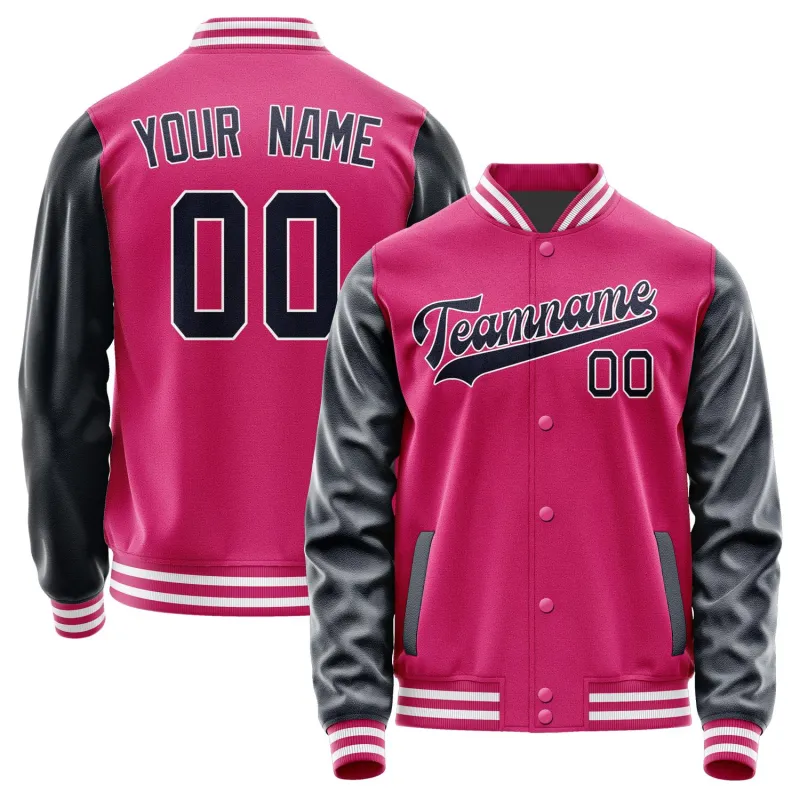 Custom Pink Navy Jacket sold by Tailorly