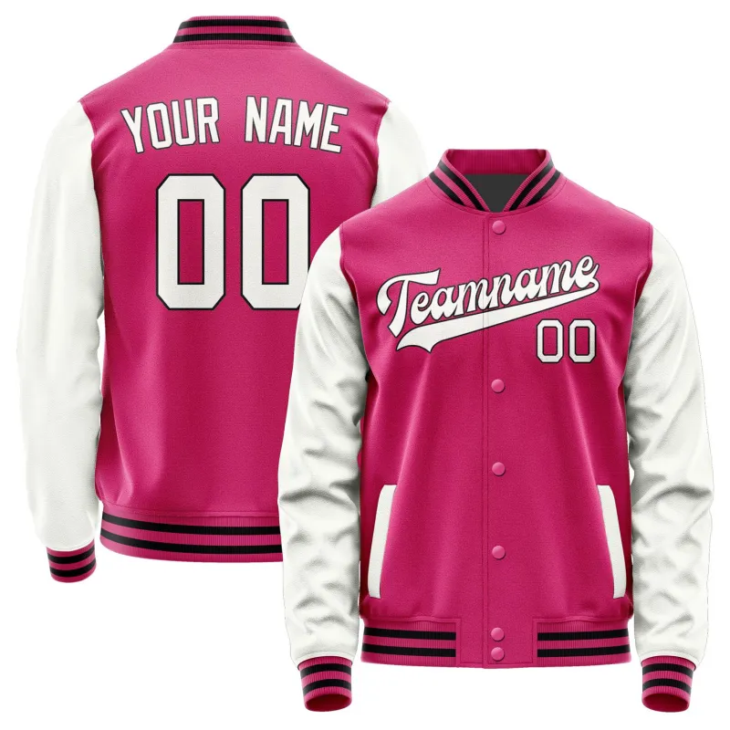 Custom Pink White Jacket sold by Tailorly