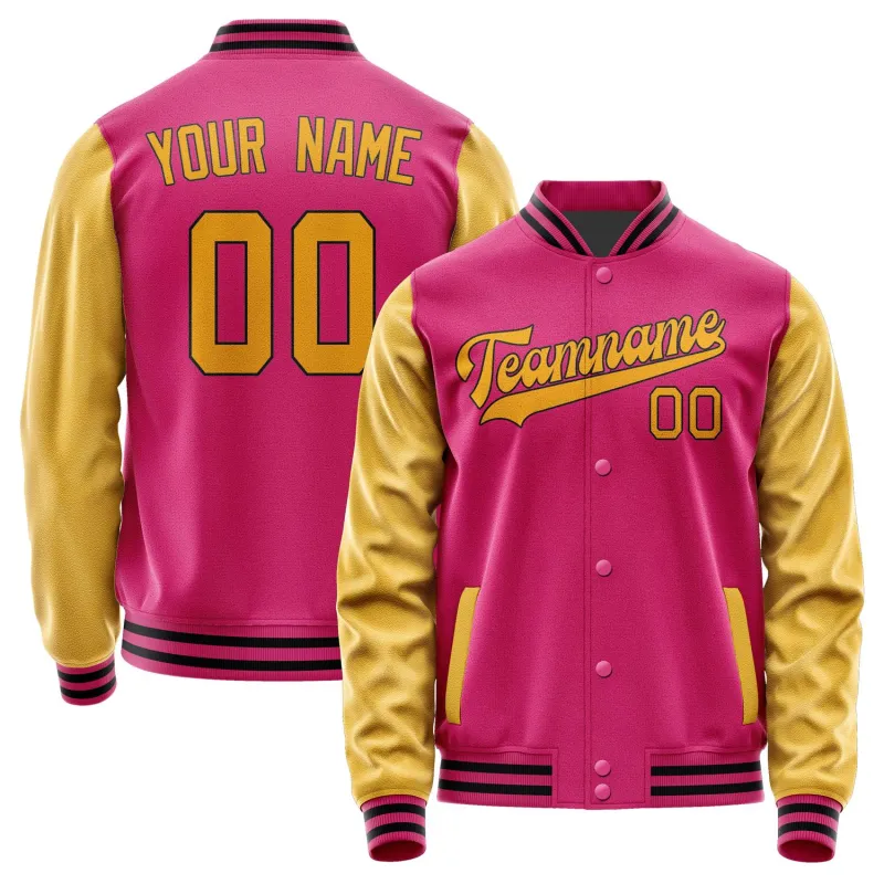 Custom Pink Yellow Jacket sold by Tailorly
