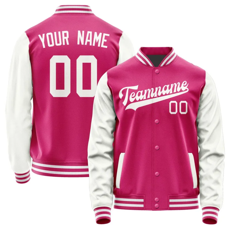 Custom Pink White Jacket sold by Tailorly