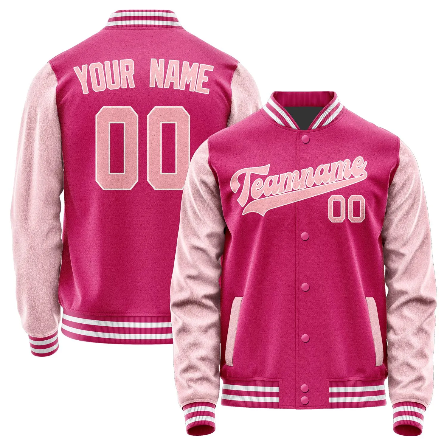 Custom Pink Light Pink Jacket sold by Tailorly
