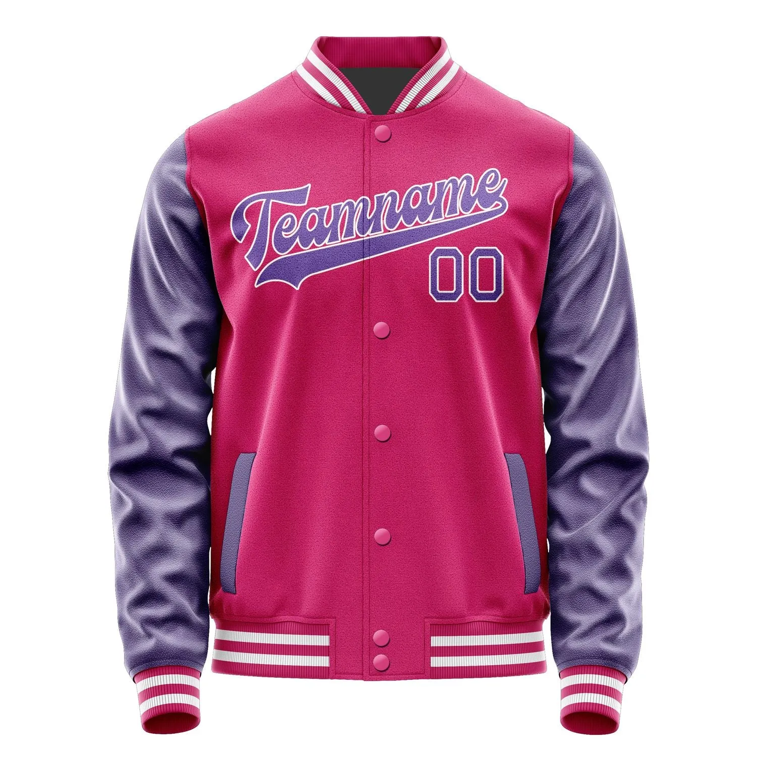 Custom Pink Light Purple Jacket sold by Tailorly product image thumbnail 4
