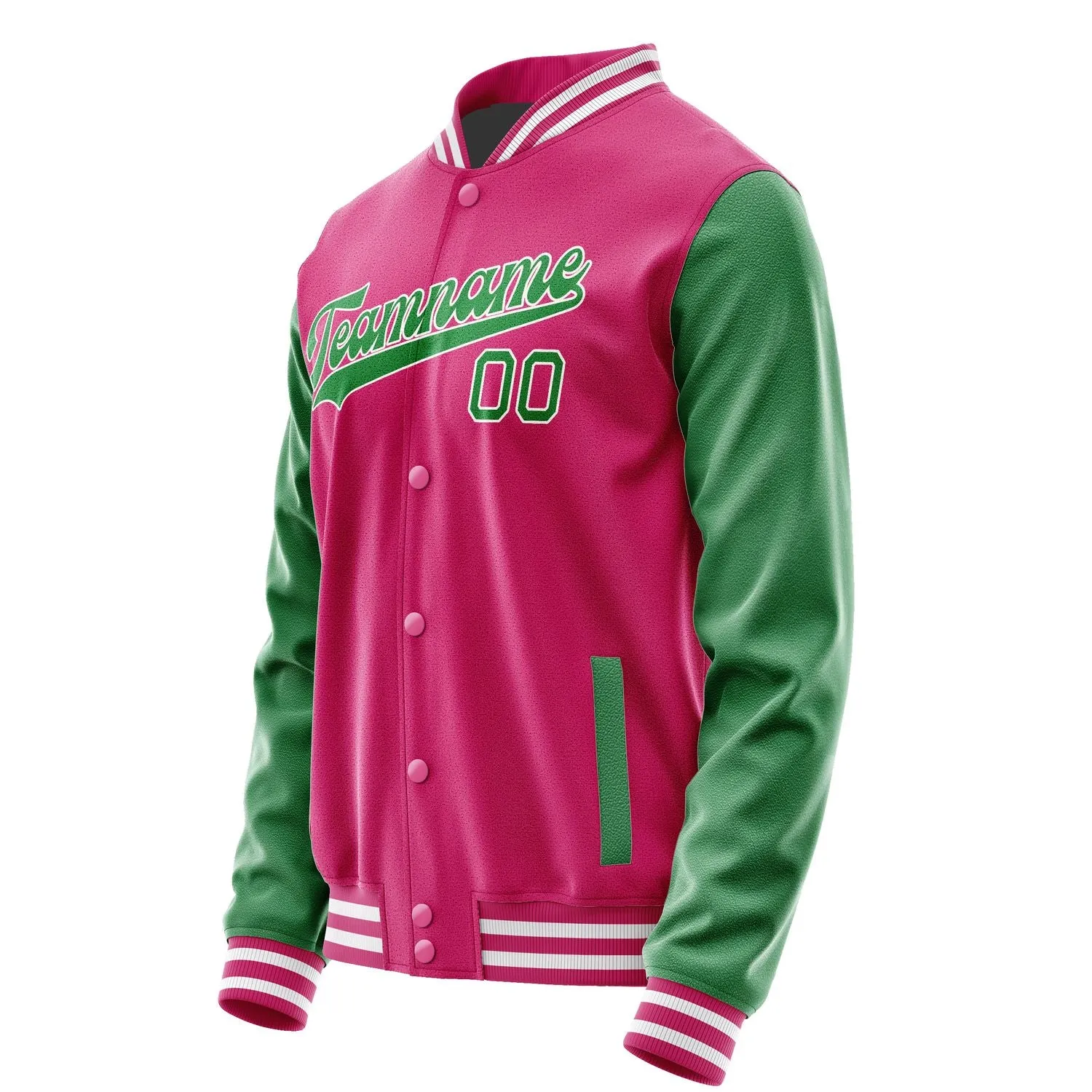 Custom Pink Emerald Green Jacket sold by Tailorly product image thumbnail 2