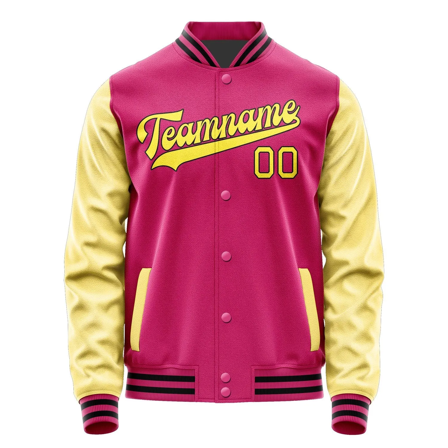 Custom Pink Light Yellow Jacket sold by Tailorly product image thumbnail 4
