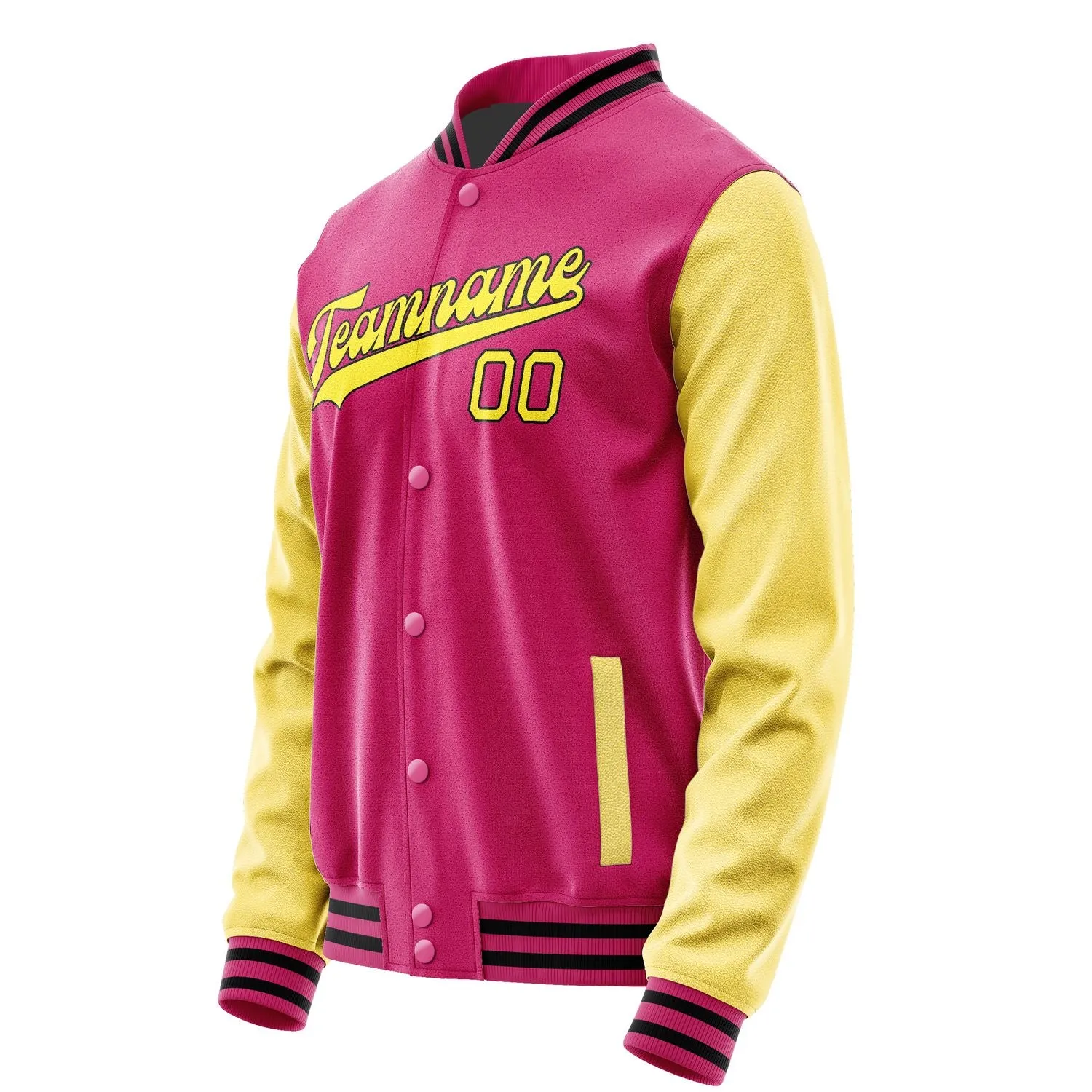 Custom Pink Light Yellow Jacket sold by Tailorly product image thumbnail 2