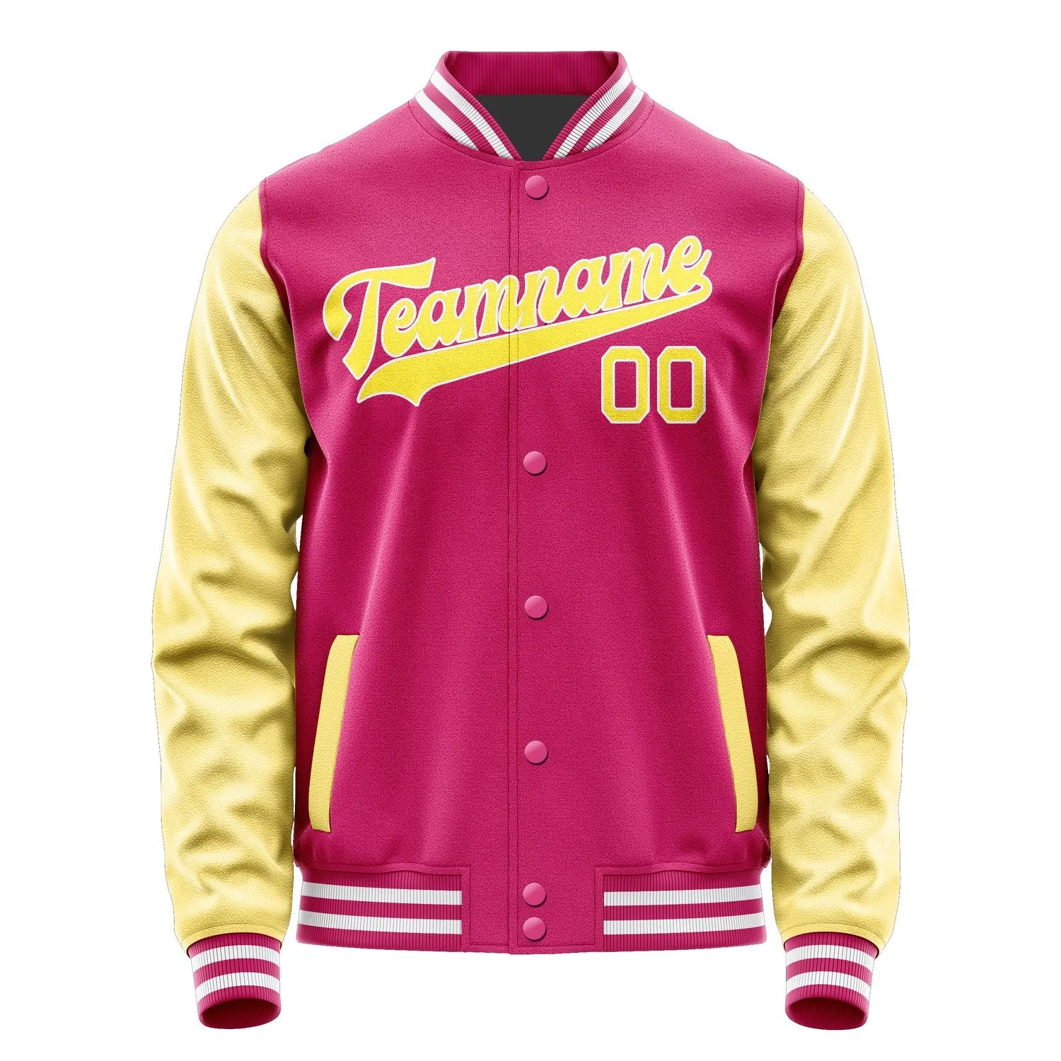 Custom Pink Light Yellow Jacket sold by Tailorly product image thumbnail 4