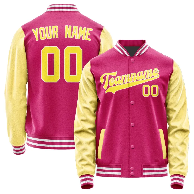 Custom Pink Light Yellow Jacket sold by Tailorly