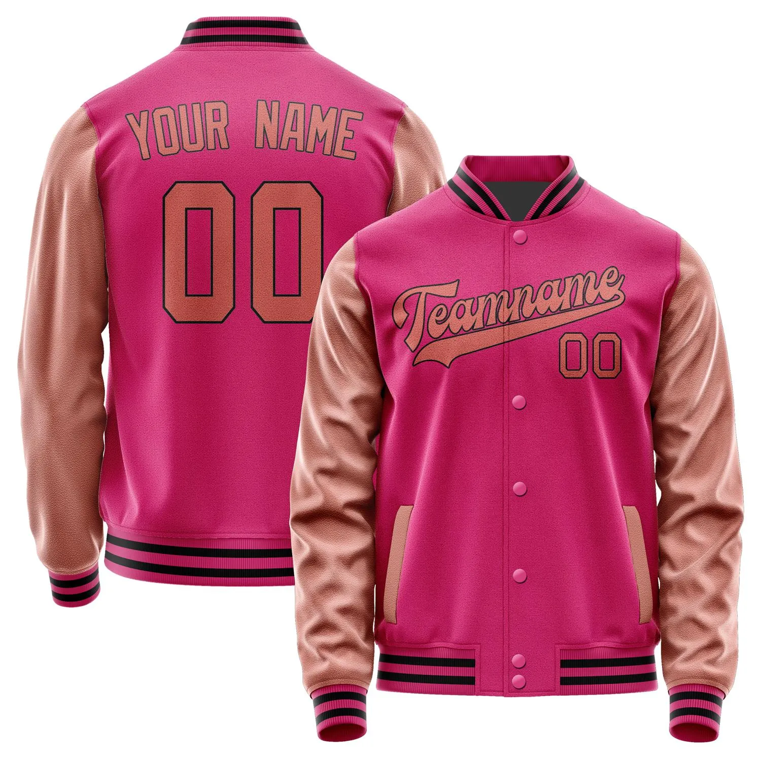 Custom Pink Copper Rose Jacket sold by Tailorly